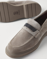 Brunello Cucinelli Penny Loafers ~ Light Grey