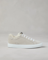 Brunello Cucinelli Suede Sneakers with Monili ~ Light Grey