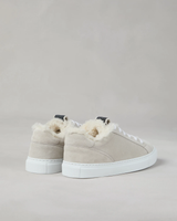 Brunello Cucinelli Suede Sneakers with Monili ~ Light Grey