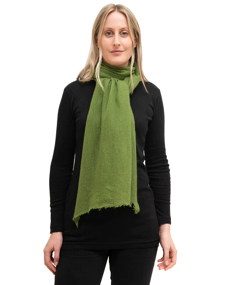 Cashmere Whisper Featherweight Scarf - Moss