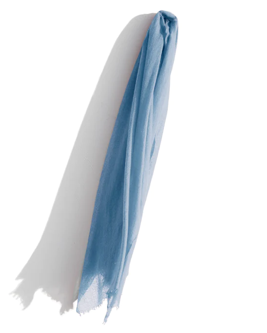 Cashmere Whisper Featherweight Scarf ~ Blue Grey