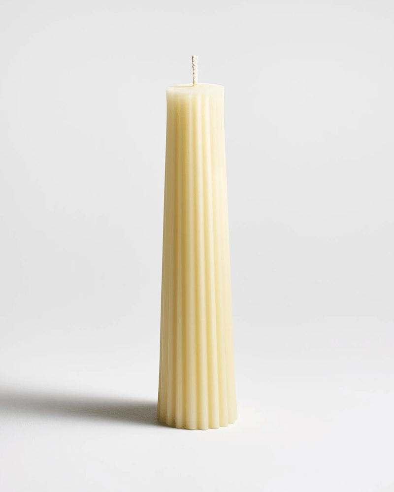 Fluted Pillar ~ Cream