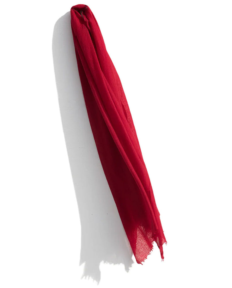 Copy of CASHMERE WHISPER FEATHERWEIGHT SCARF ~ Red