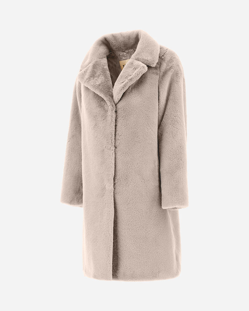 Herno Coat in Soft Faux Fur ~ Chantilly