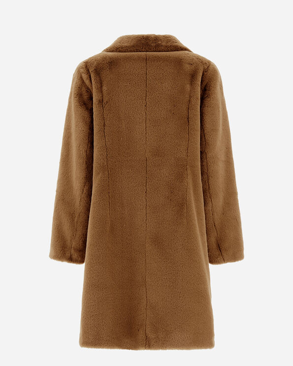 Herno Faux Fur Coat ~ Camel