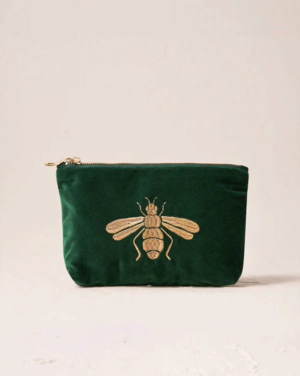 Honey Bee Mini Pouch ~ Forest