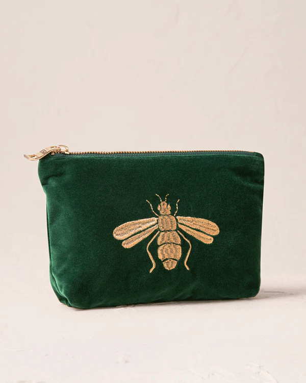 Honey Bee Mini Pouch ~ Forest