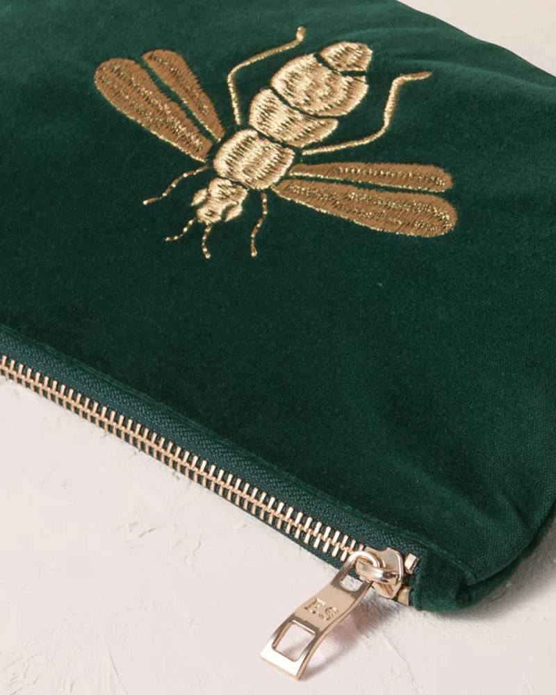 Honey Bee Mini Pouch ~ Forest