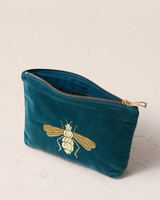 Honey Bee Mini Pouch ~ Rich Blue