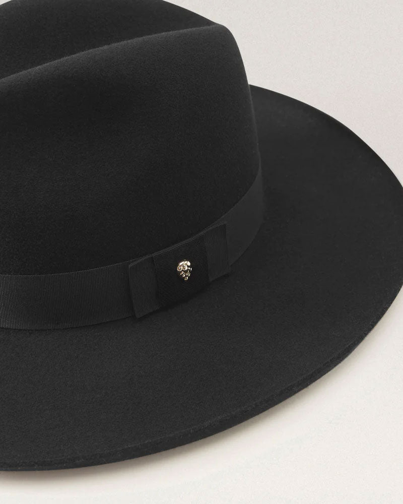 Augustine ~ Rancher Style Fedora ~ Black