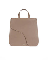 The Camille Tote in Mud Italian Nappa Leather