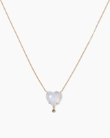 Chan Luu 14k Heart Necklace ~ Moonstone