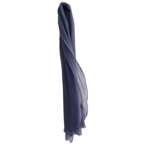 Cashmere Whisper Featherweight Scarf ~ Navy