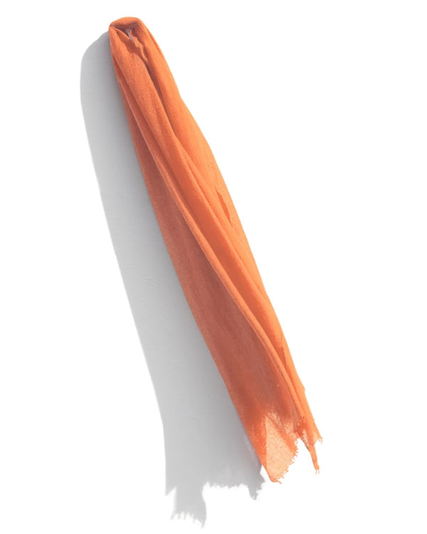 Cashmere Whisper Featherweight Scarf ~ Orange