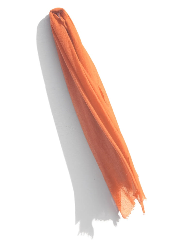 Cashmere Whisper Featherweight Scarf - Orange