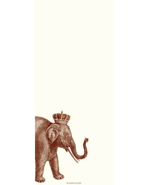 Lucky Elephant Long Notepad