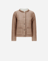 Herno Reversible Short Down Jacket ~ Milk White / Taupe