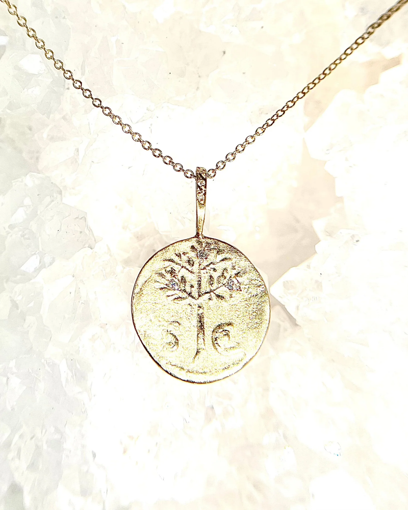 Robin Haley "The Olive Tree - Peace" Artifact Necklace in 14k Gold