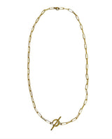 Robin Haley Paperclip Chain with Handmade Toggle in 14k Gold