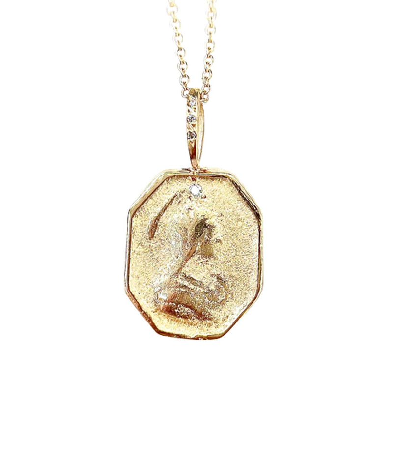 Robin Haley "Mother" Artifact Necklace in 14K Gold