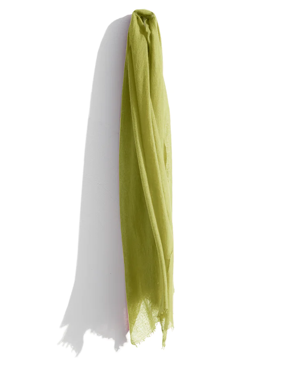 Cashmere Whisper Featherweight Scarf ~ Spring Green