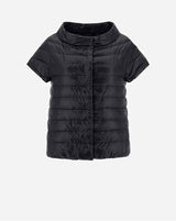 Herno "Emilia" Iconic Cap Sleeve Jacket ~ Black