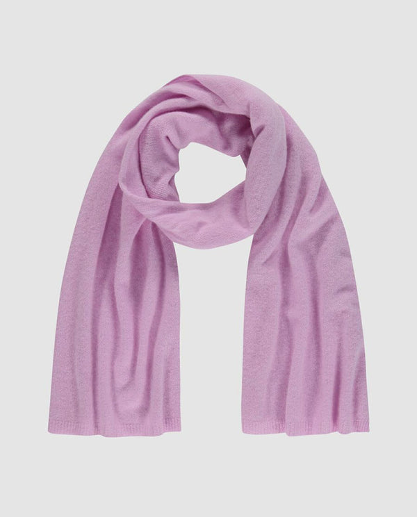 100% Organic cashmere fine knit scarf ~ candy