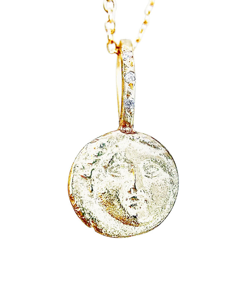 Robin Haley "Be brave" Artifact Necklace in 14K Gold