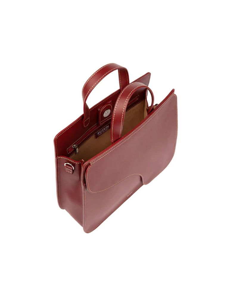 The Camille Tote in Rouge