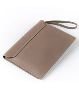 The Camille Clutch in Mud Nappa Leather
