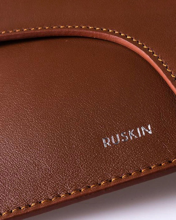 Ruskin The Camille Clutch ~ Cognac