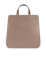 The Camille Tote in Mud Italian Nappa Leather