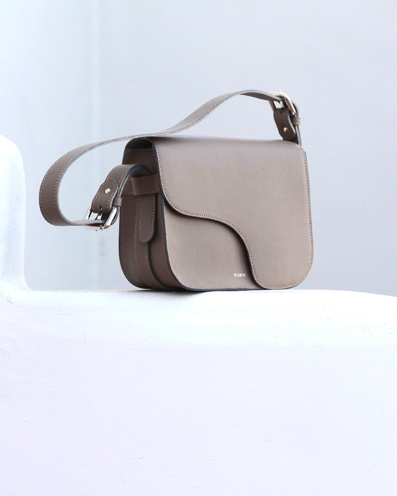 Ruskin The Camille Bag ~ Mud Nappa Leather