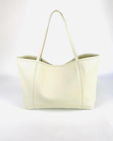 Makena Tote ~ Milk Pebble Grain