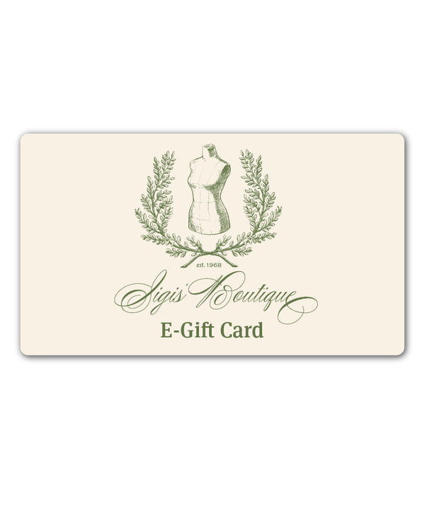 Sigi’s E-Gift Card