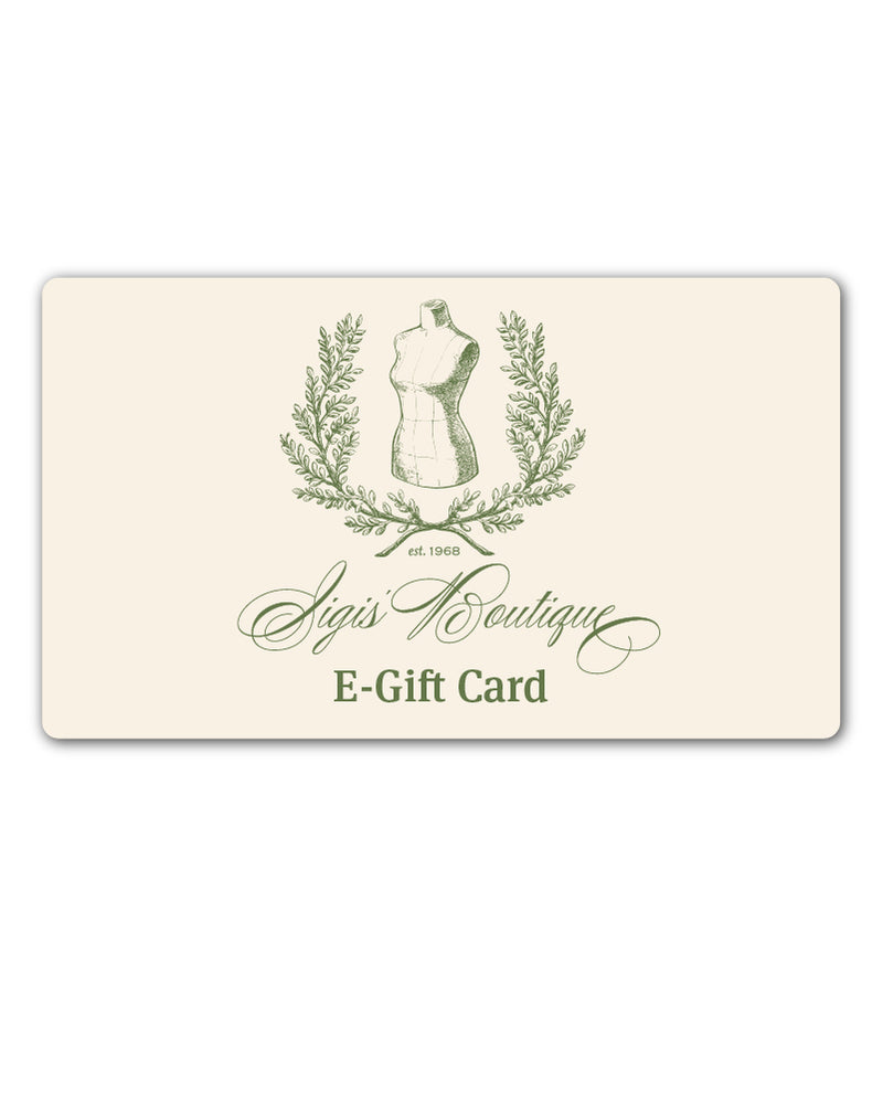 Sigi’s E-Gift Card